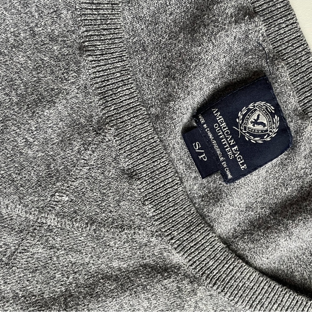 American Eagle grey sweater.  Cozy and soft.  Size small